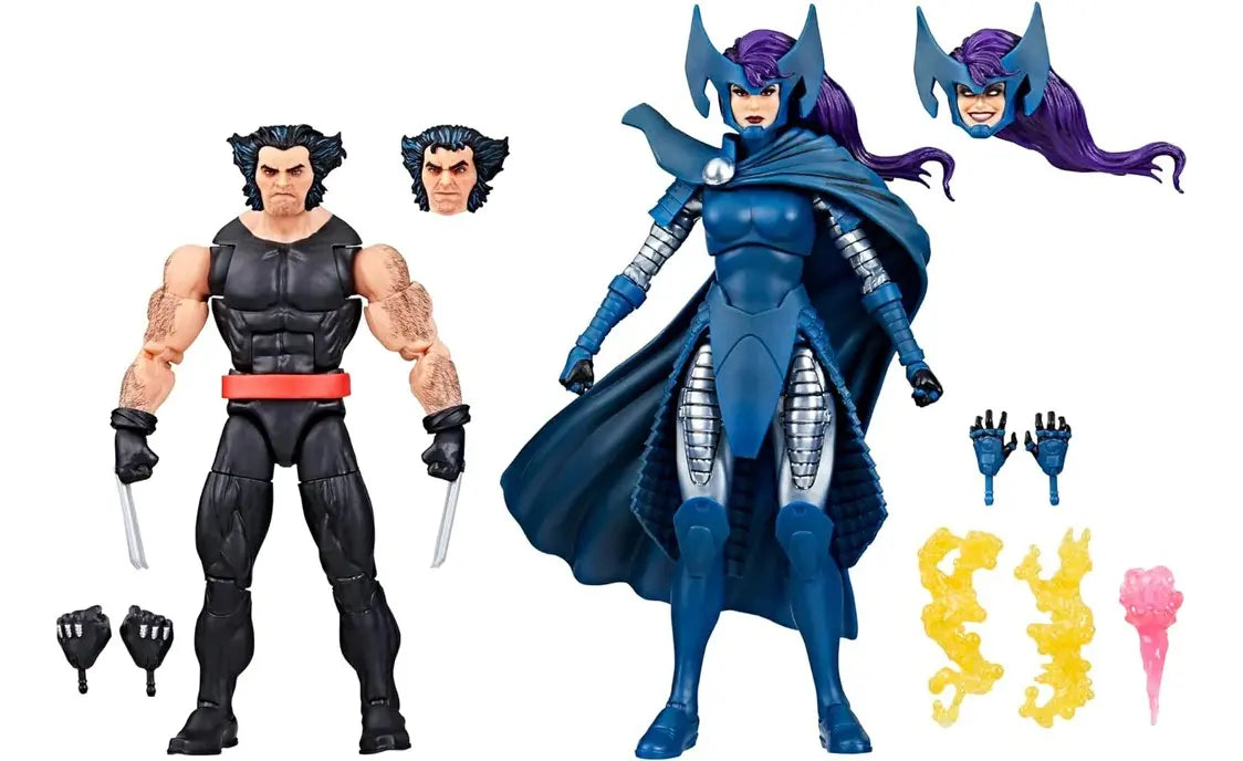 Pack de Figuras Wolverine & Psylocke 50 Years – Marvel Legends Series Hasbro