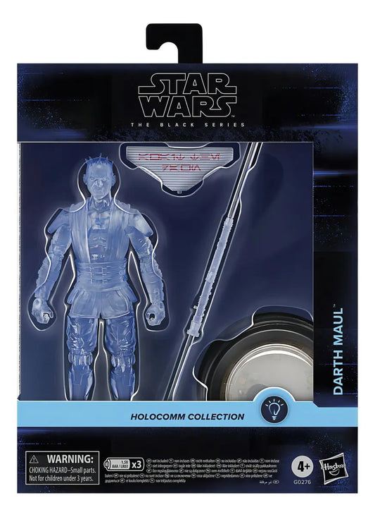 Star Wars The Black Series Darth Maul – Holocomm Collection | Figura Coleccionable Hasbro 6"