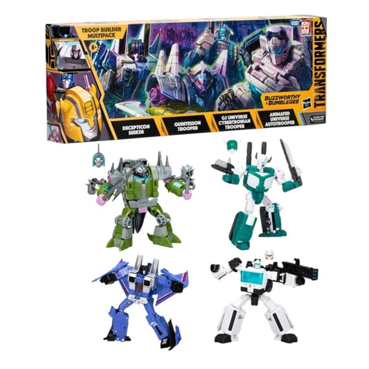Transformers Buzzworthy Bumblebee – Troop Builder Multipack (4 Figuras)