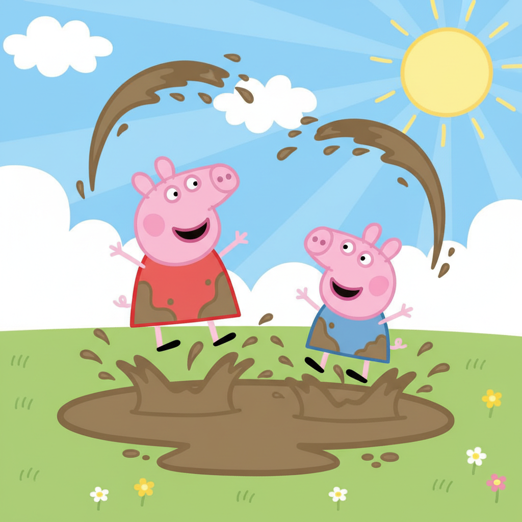 Juego de Mesa Hasbro Gaming Peppa Pig: Muddy Puddles